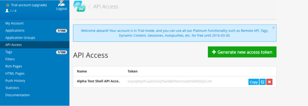Pw Api Access